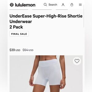 UnderEase Super-High-Rise Shortie Underwear
2 Pack